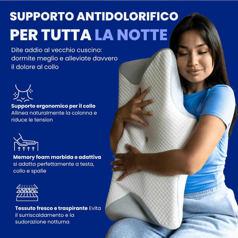 Cuscino LumeaRelief™ - Dite addio ai dolori cervicali e dorsali che vi rovinano la vita